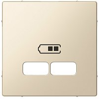 Лицевая панель Schneider Electric Merten System M для 2-м. розетки USB бежевый